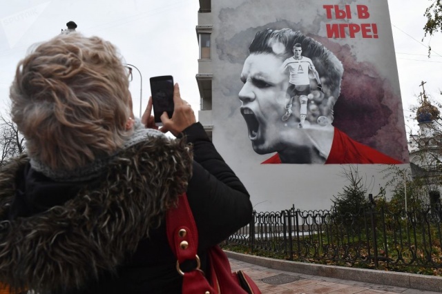 Moskova’daki duvarlarda Dünya Kupası heyecanı