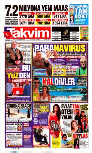 2 Mayıs 2020 gazete manşetleri
