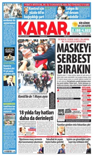 2 Mayıs 2020 gazete manşetleri