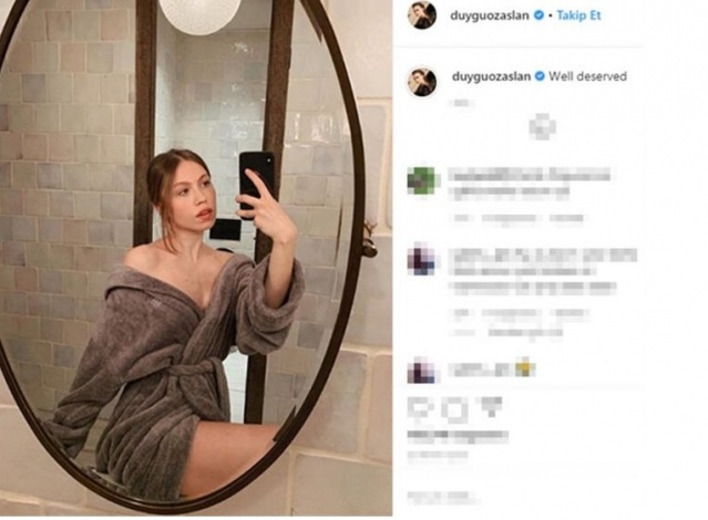 YouTuber Duygu Özaslan'ın yatak pozunu ti'ye aldılar!