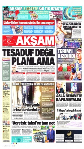 2 Mayıs 2020 gazete manşetleri