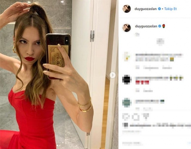 YouTuber Duygu Özaslan'ın yatak pozunu ti'ye aldılar!