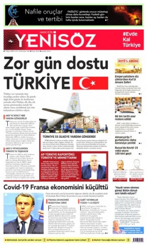 1 Mayıs 2020 gazete manşetleri