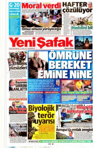 2 Mayıs 2020 gazete manşetleri