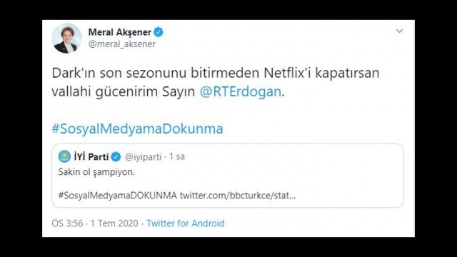 Siyasete 'Dark' geldi: Sezon bitmeden kapatma
