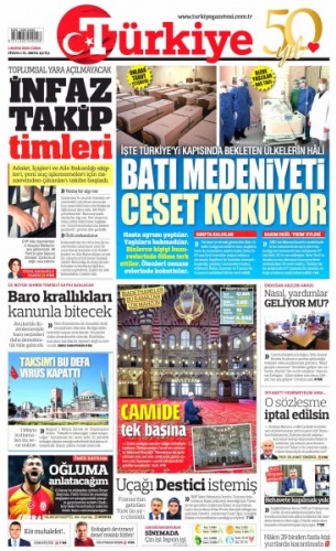 1 Mayıs 2020 gazete manşetleri