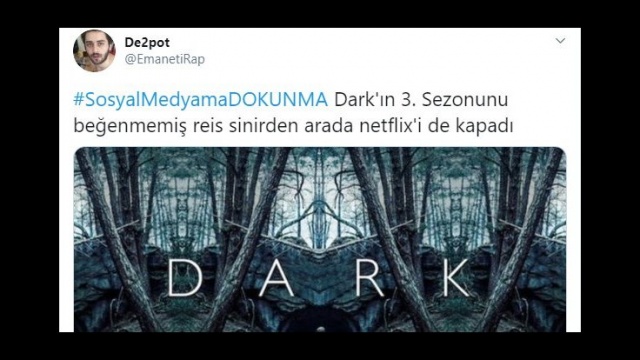 Siyasete 'Dark' geldi: Sezon bitmeden kapatma