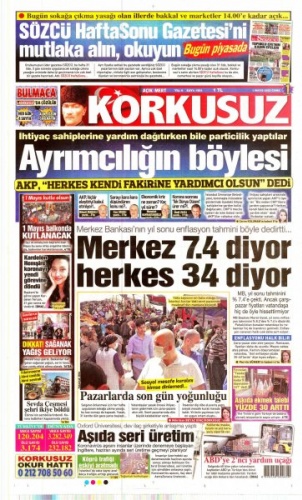 1 Mayıs 2020 gazete manşetleri