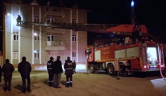 Kütahya'da öğrenci yurdunda yangın çıktı