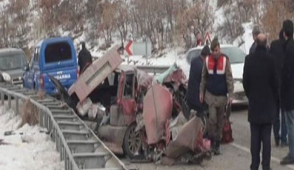 Ankara'da feci kaza!