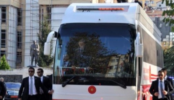 Erdoğan'ın konvoyunda kaza meydana geldi