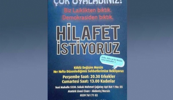 Hilafet çağrısı: 'Laiklikten, demokrasiden bıktık'!