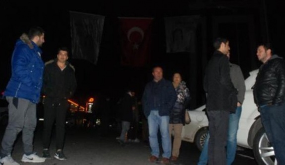 'Hayır' pankartına saldırı