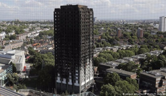 Londra'daki yangın buzdolabından kaynaklanmış