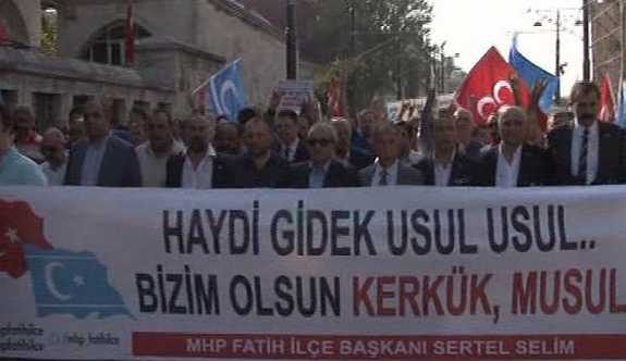 MHP’den Kerkük yürüyüşü: ‘Haydi gidek usul usul, bizim olsun Kerkük, Musul’