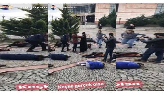 DHA muhabiri, 10 Ekim katliamı canlandırmasına "Keşke gerçek olsa" dedi