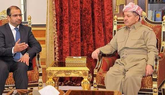 Mesud Barzani, Irak Meclis Başkanı ile bir araya geldi