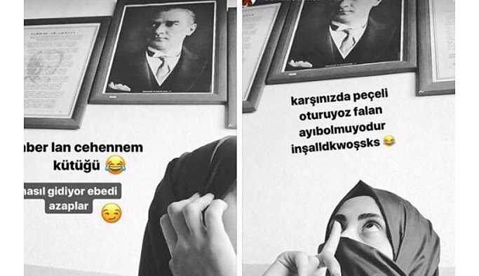 Atatürk'e 'cehennem kütüğü' diyen üniversite öğrencisine soruşturma
