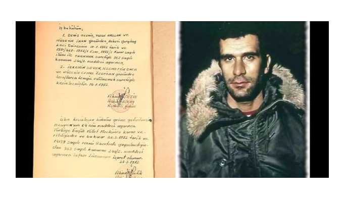 Deniz Gezmiş'in idam hükmünü satın aldı