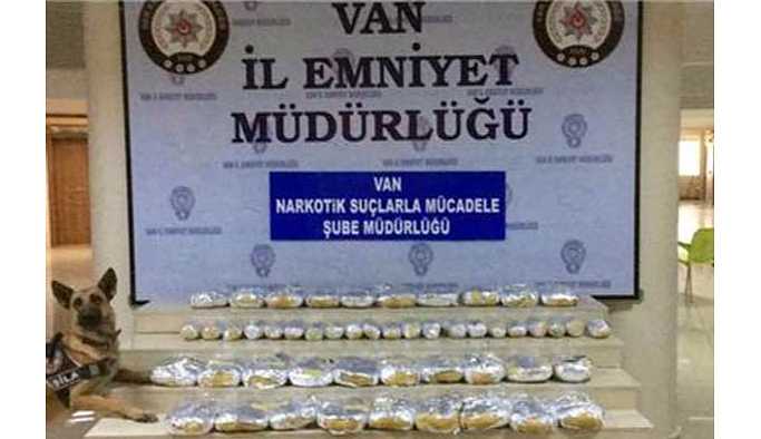 Van'da 55 kilo eroin ele geçirildi