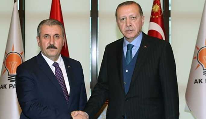 Erdoğan, BBP Genel Başkanı Destici ile görüştü.