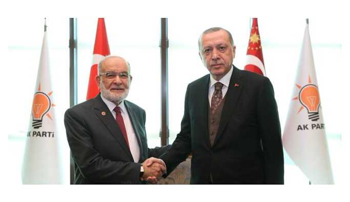 Cumhurbaşkanı Erdoğan, Karamollaoğlu ile görüştü
