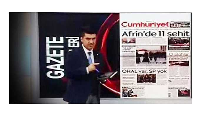 Cumhuriyet'ten Akit TV spikeri hakkında suç duyurusu