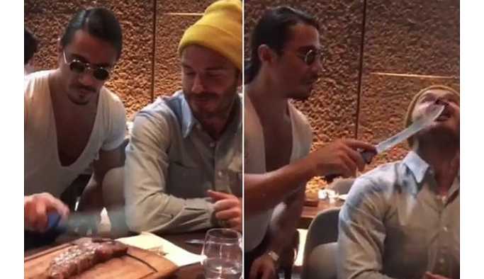 Nusret'in, Beckham ve ailesine 400 bin dolar ödediği iddia edildi.