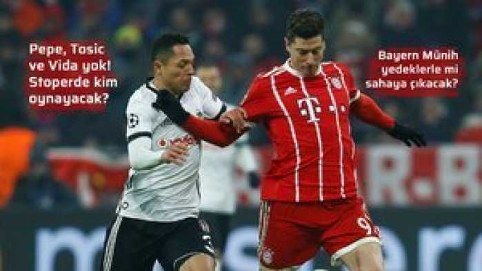 Beşiktaş - Bayern Münih maçının muhtemel 11'leri