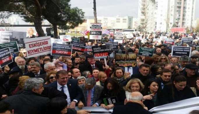 Eskişehir'de termik santral protesto edildi