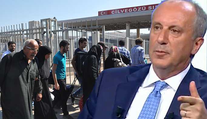 Muharrem İnce: Bayrama giden Suriyeli'yi almam