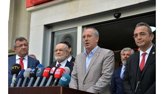 Muharrem İnce, Temel Karamollaoğlu'nu ziyaret etti