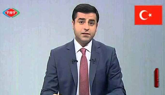 Demirtaş'ın TRT konuşması dev ekrandan izlettirilecek