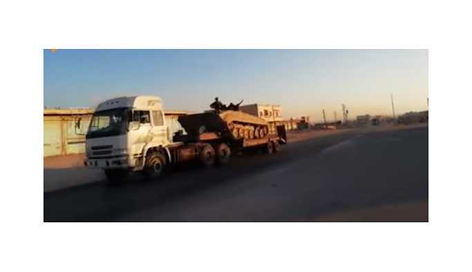 Suriye ordusu İdlib sınırına tank sevkiyatı yaptı Suriye ordusu İdlib sınırına tank sevkiyatı yaptı