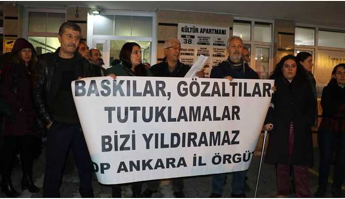 Ankara’da açıklamaya polis müdahalesi
