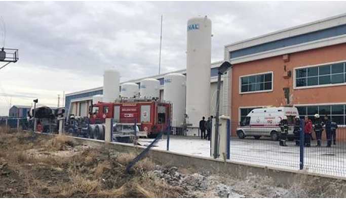 Gaz dolum tesisinde patlama: 1 ölü, 2 yaralı