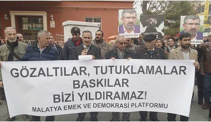 Malatya'da gözaltılara tepki
