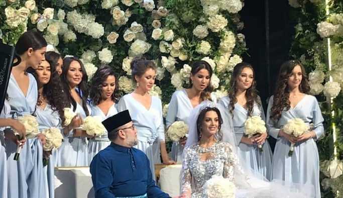 Malezya Kralı, Moskova güzeliyle evlendi