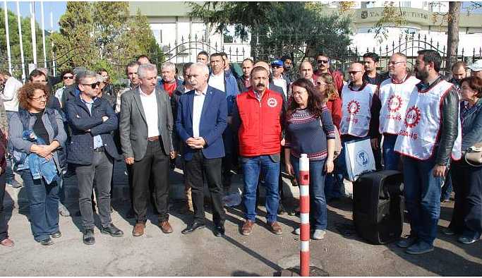 TARİŞ işçileri eylemlerinde kararlı