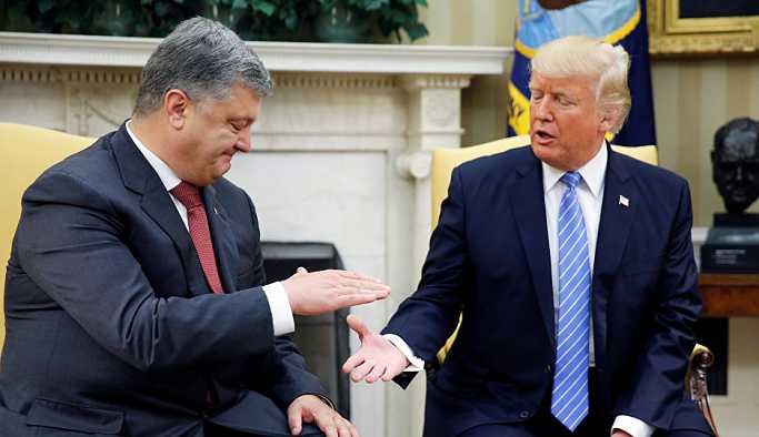 Trump, Paris’te Poroşenko ile tokalaşmadı