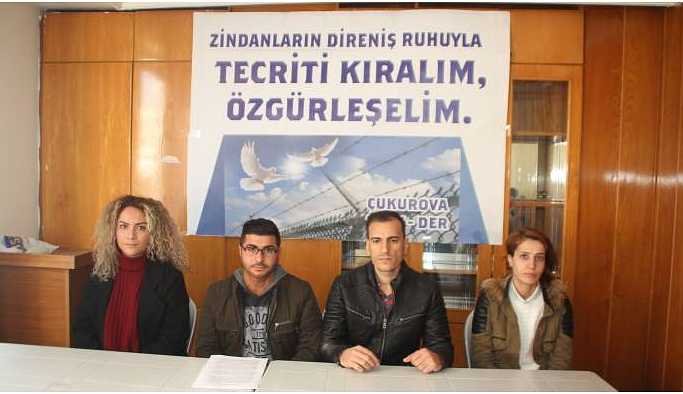 Çukurova TUAYDER: Tecrit son bulsun