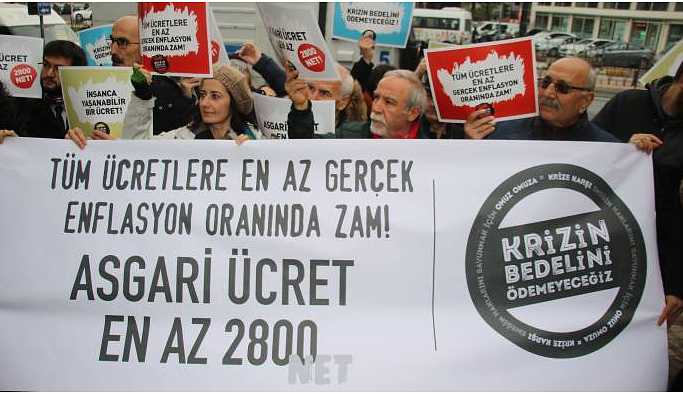 Emek ve örgütleri: Asgari ücret 2 bin 800 TL olmalı