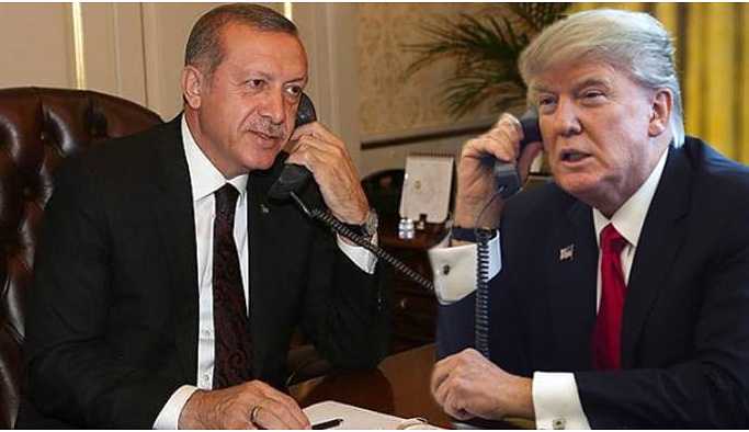Erdoğan Trump'la görüştü