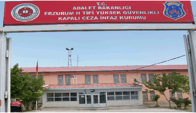 Erzurum H Tipi Kapalı Cezaevi'nde 3 tutuklu hücrede tutuluyor
