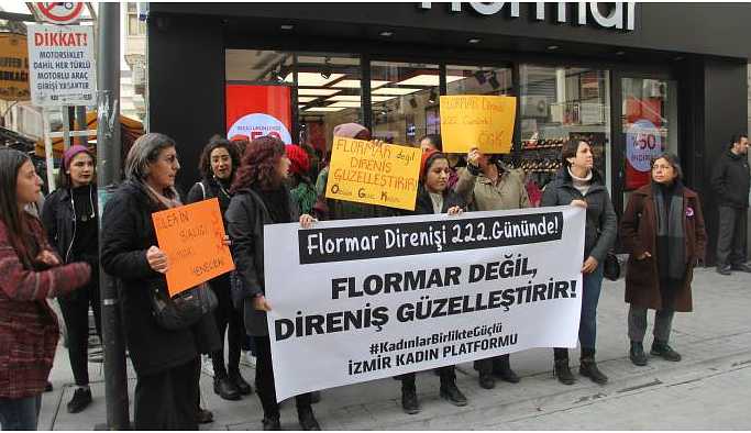 İzmirli kadınlardan Flormar işçilerine destek