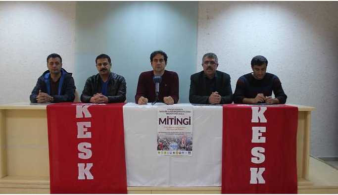 KESK’ten bölge mitingine katılım çağrısı