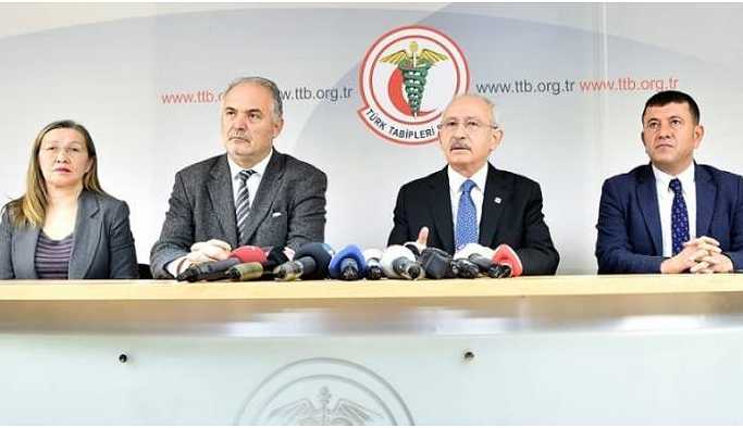 Kılıçdaroğlu'ndan TTB’ye ziyaret: Savaş bir sağlık sorunudur