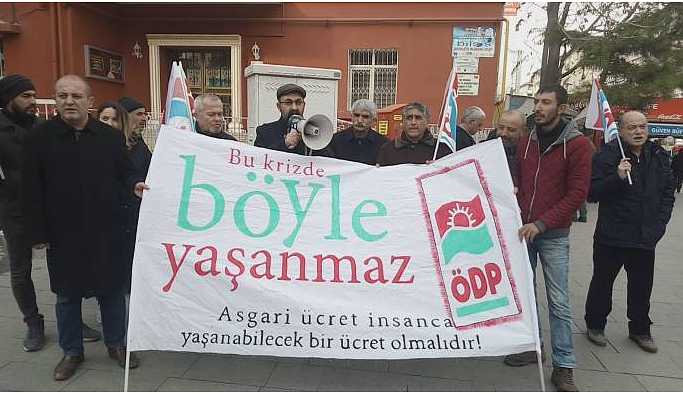 ÖDP: Asgari ücret belirlenirken kriz dikkate alınmalı
