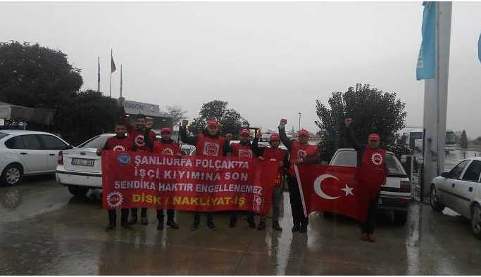 Sağanak yağmur altında eylemlerine devam ettiler