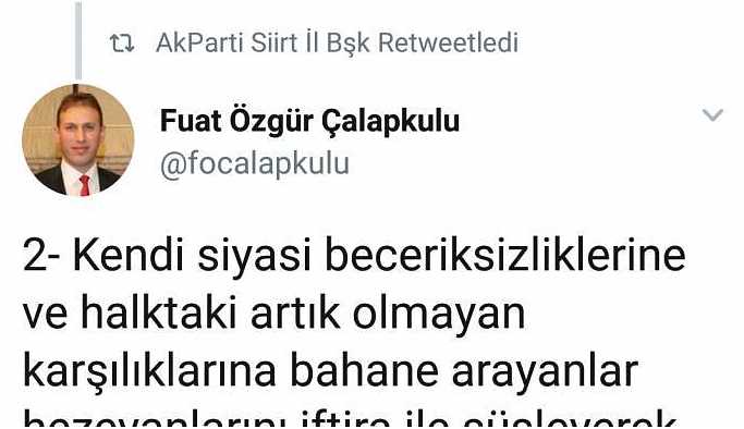 AKP’nin Siirt adayı HDP’li Beştaş hakkında suç duyurusunda bulunacak